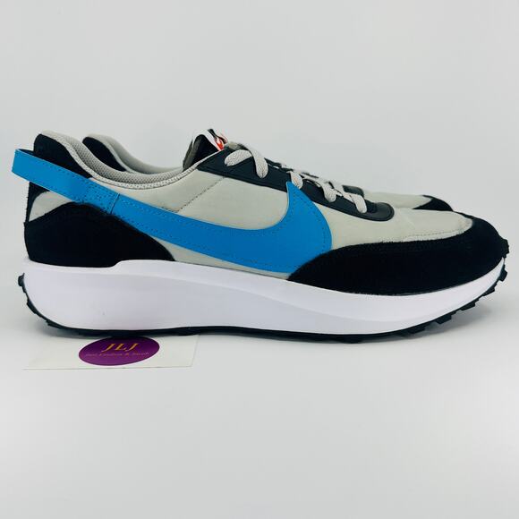 Nike Men's Waffle Debut Casual Sneakers 'Grey Laser Blue' DH9522-004 Size 13 - Picture 1 of 11
